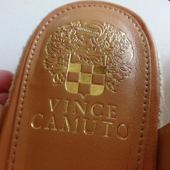 Vince Camuto Kathalia platform sandals size 8.5M, Gold/Copper sequin foot straps - Picture 4 of 16